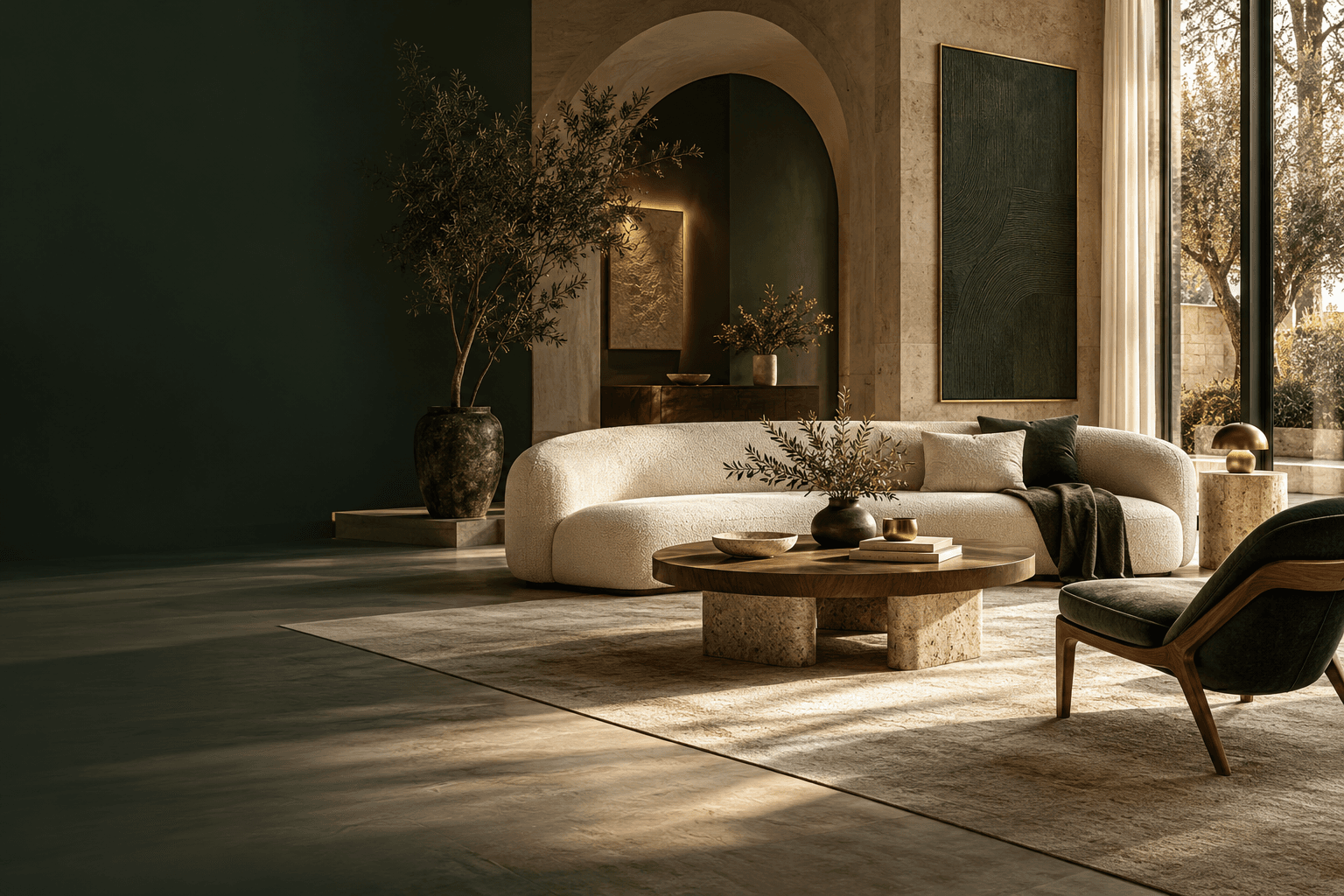 A refined Krysta furniture showroom